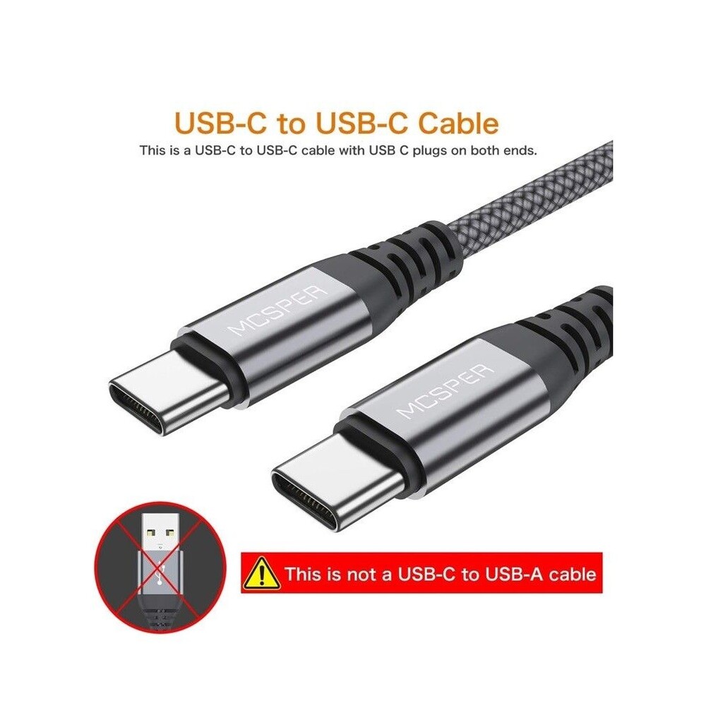 Type C Fast Charger USB C To USB C Cord iPhone 16 15 Pro/16 15 Plus 3ft